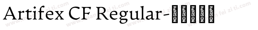 Artifex CF Regular字体转换